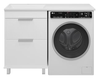 Напольная тумба под раковину Brevita Enfida ENF-07060-012Я под стиральную машину 60см белый